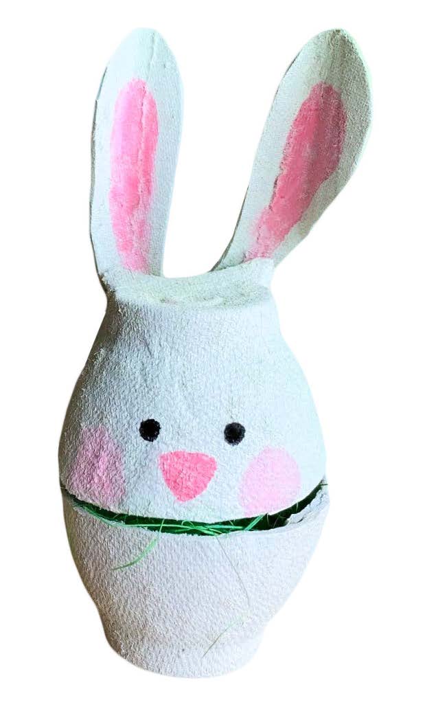Osterhase aus Eierpappe